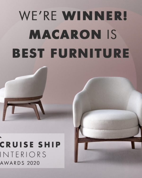 Macaron is Best Furniture at Cruise Ship Interiors Awards 2020